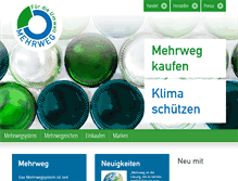 Tablet Screenshot of mehrweg.org